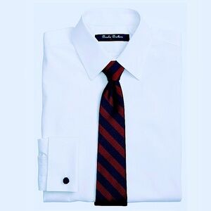 Brooks Brothers Boys Non-Iron French Cuff Dress Shirt Size 6, NWT